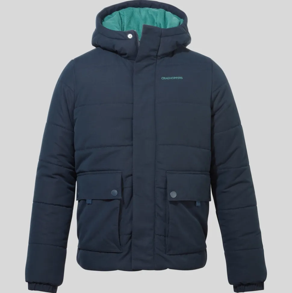 Kid's Maro Insulated Hooded Jacket | Blue Navy