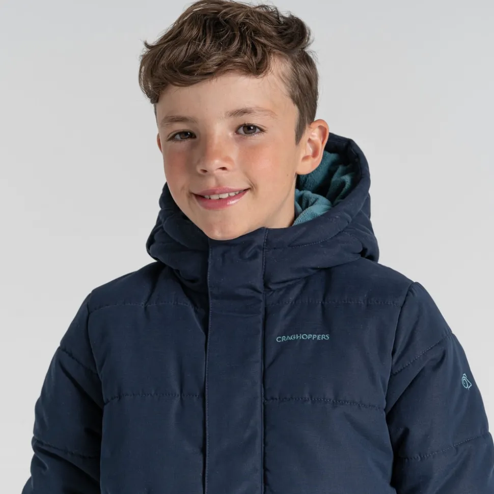Kid's Maro Insulated Hooded Jacket | Blue Navy