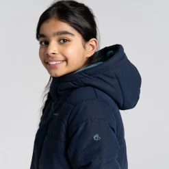 Kid's Maro Insulated Hooded Jacket | Blue Navy