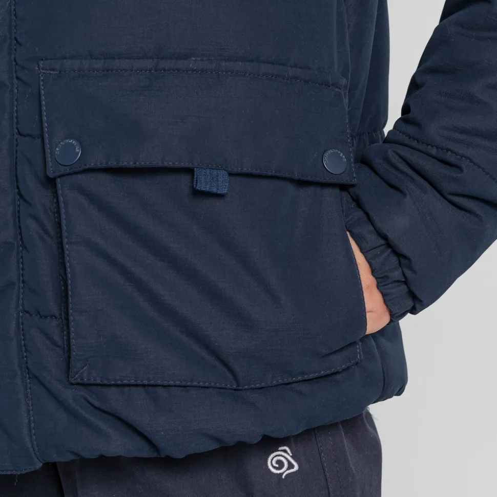 Kid's Maro Insulated Hooded Jacket | Blue Navy