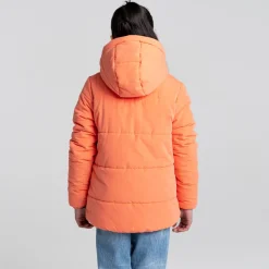Kid's Sara Insulated Hooded Jacket | Fusion Coral
