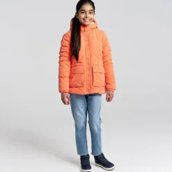 Kid's Sara Insulated Hooded Jacket | Fusion Coral