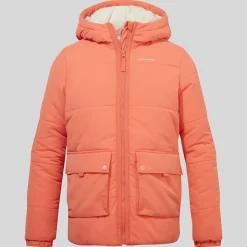 Kid's Sara Insulated Hooded Jacket | Fusion Coral