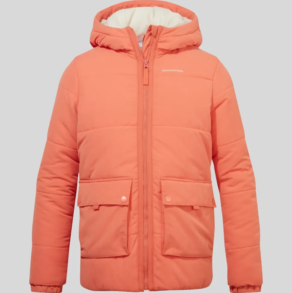 Kid's Sara Insulated Hooded Jacket | Fusion Coral