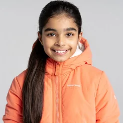 Kid's Sara Insulated Hooded Jacket | Fusion Coral