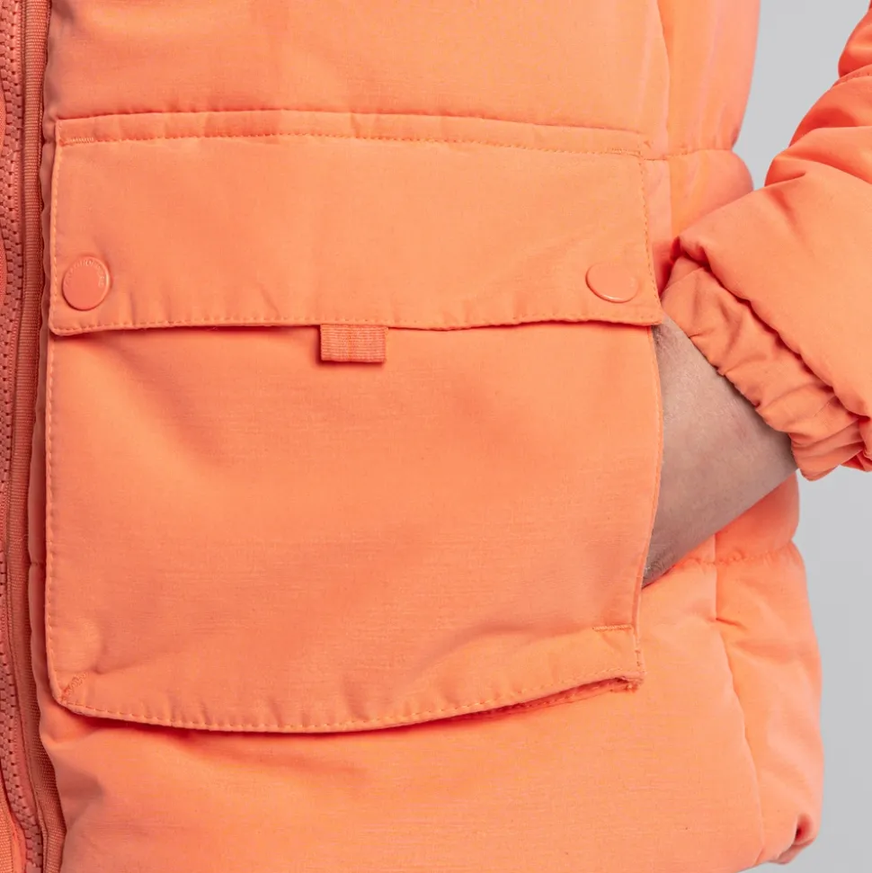 Kid's Sara Insulated Hooded Jacket | Fusion Coral