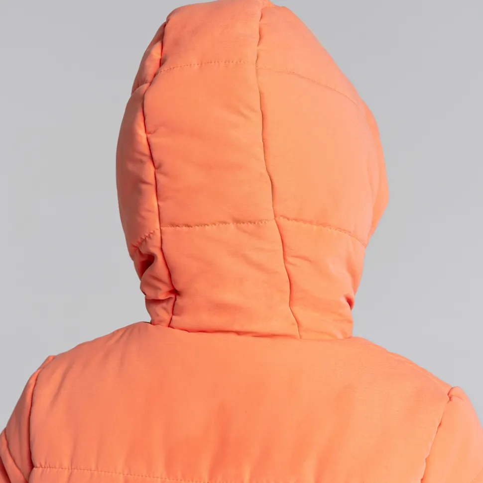 Kid's Sara Insulated Hooded Jacket | Fusion Coral
