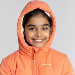 Kid's Sara Insulated Hooded Jacket | Fusion Coral