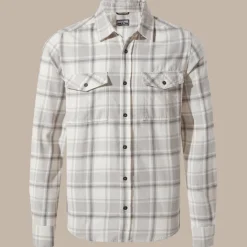 Kiwi Hemd mit langem Ärmel und Karomuster | Soft Grey Marl Check