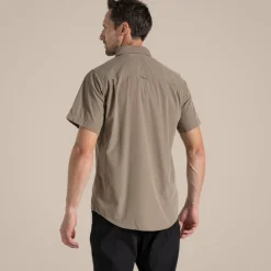 Kiwi-Kurzarmhemd für Herren | Pebble