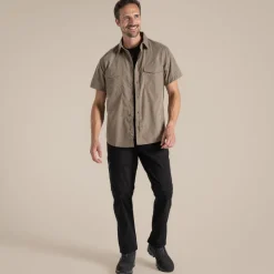 Kiwi-Kurzarmhemd für Herren | Pebble