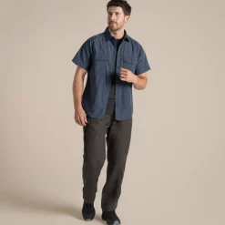 Kiwi-Kurzarmhemd für Herren | Ombre Blue