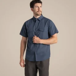 Kiwi-Kurzarmhemd für Herren | Ombre Blue