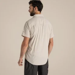 Kiwi-Kurzarmhemd für Herren | Oatmeal