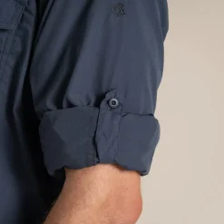 Kiwi-Langarmshirt für Herren | Ombre Blue