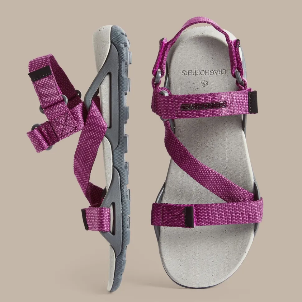 Lady Locke Sandalen für Damen | Charcoal / Raspberry