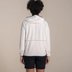 Laia Half Zip Fleece mit Kapuze für Damen | Ecru