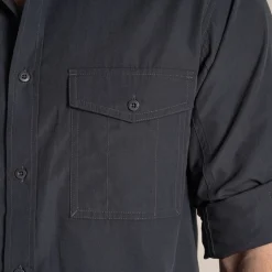 Langärmeliges Expert Kiwi-Hemd für Herren | Carbon Grey