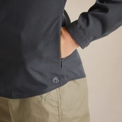 Langärmeliges Expert Kiwi-Shirt für Damen | Carbon Grey