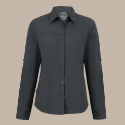 Langärmeliges Expert Kiwi-Shirt für Damen | Carbon Grey