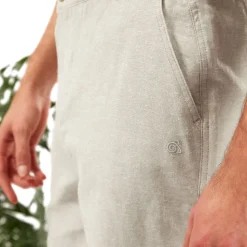 Leichte NosiBotanical Kier Shorts für Herren | Parchment Marl