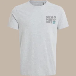 Lucent Kurzarm-T-Shirt für Herren | Soft Grey Marl Landscape