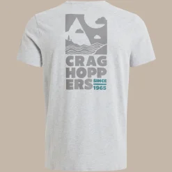 Lucent Kurzarm-T-Shirt für Herren | Soft Grey Marl Landscape