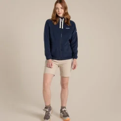 Mari Full Zip Fleece mit Kapuze für Damen | Blue Navy