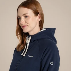 Mari Full Zip Fleece mit Kapuze für Damen | Blue Navy