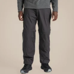 Men's Kiwi Zip Off Trousers | Black Pepper