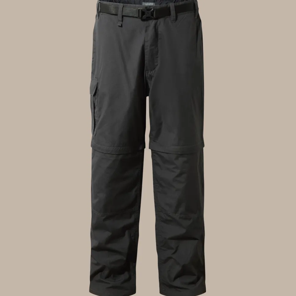 Men's Kiwi Zip Off Trousers | Black Pepper