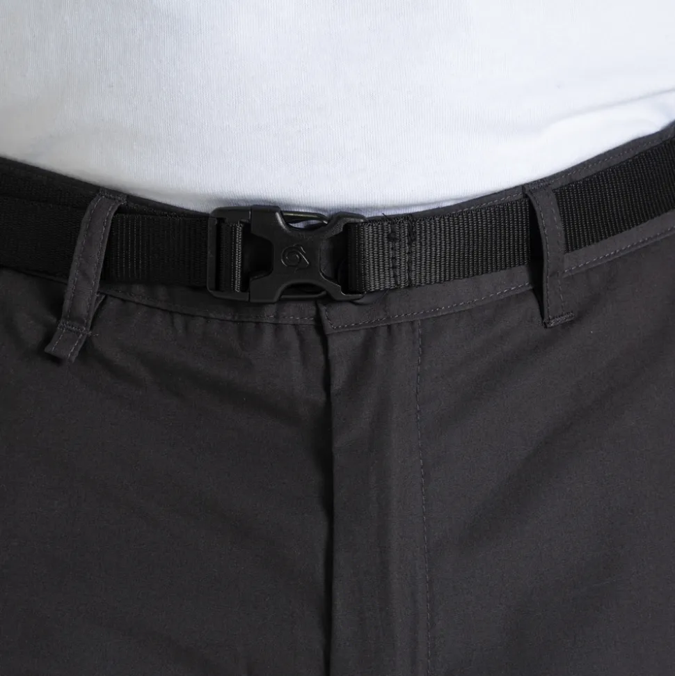 Men's Kiwi Zip Off Trousers | Black Pepper