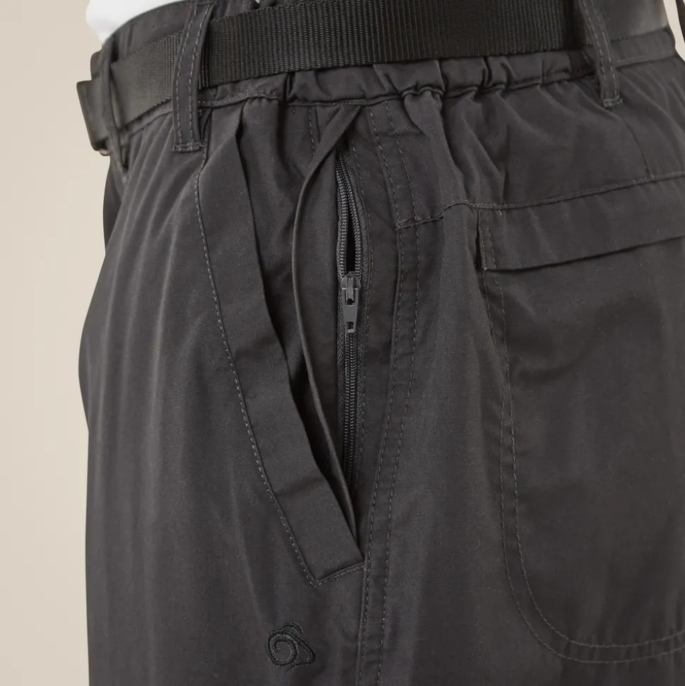 Men's Kiwi Zip Off Trousers | Black Pepper