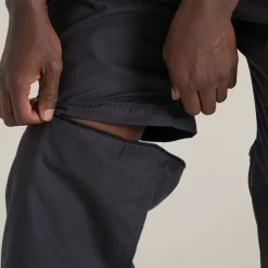 Men's Kiwi Zip Off Trousers | Black Pepper