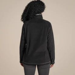 Miska VI Fleece mit halbem Reißverschluss für Damen | Black
