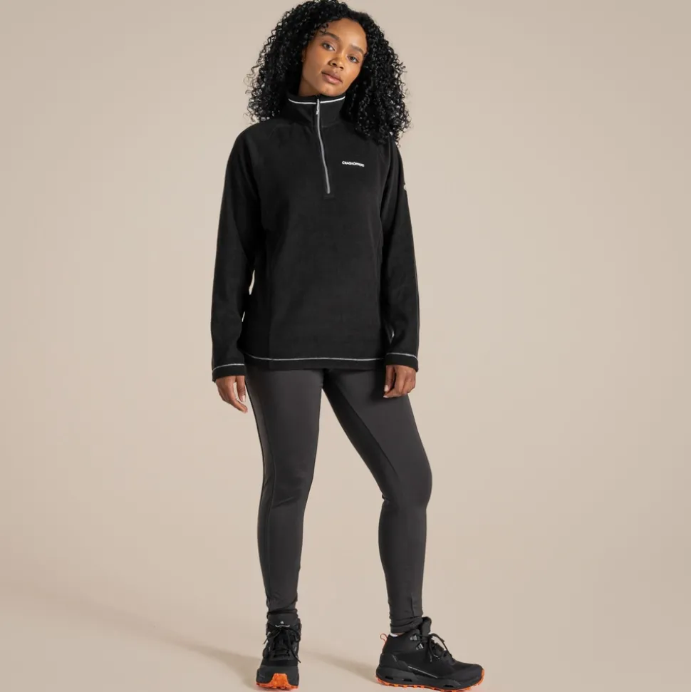 Miska VI Fleece mit halbem Reißverschluss für Damen | Black