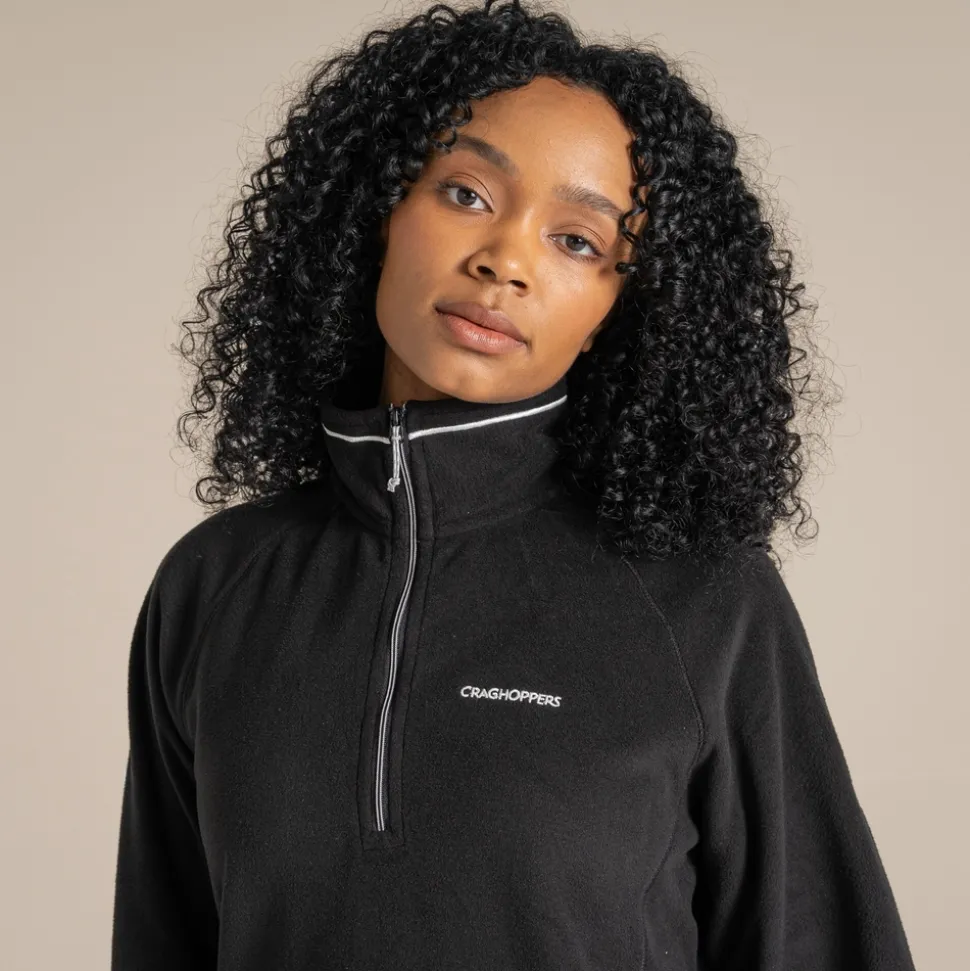 Miska VI Fleece mit halbem Reißverschluss für Damen | Black