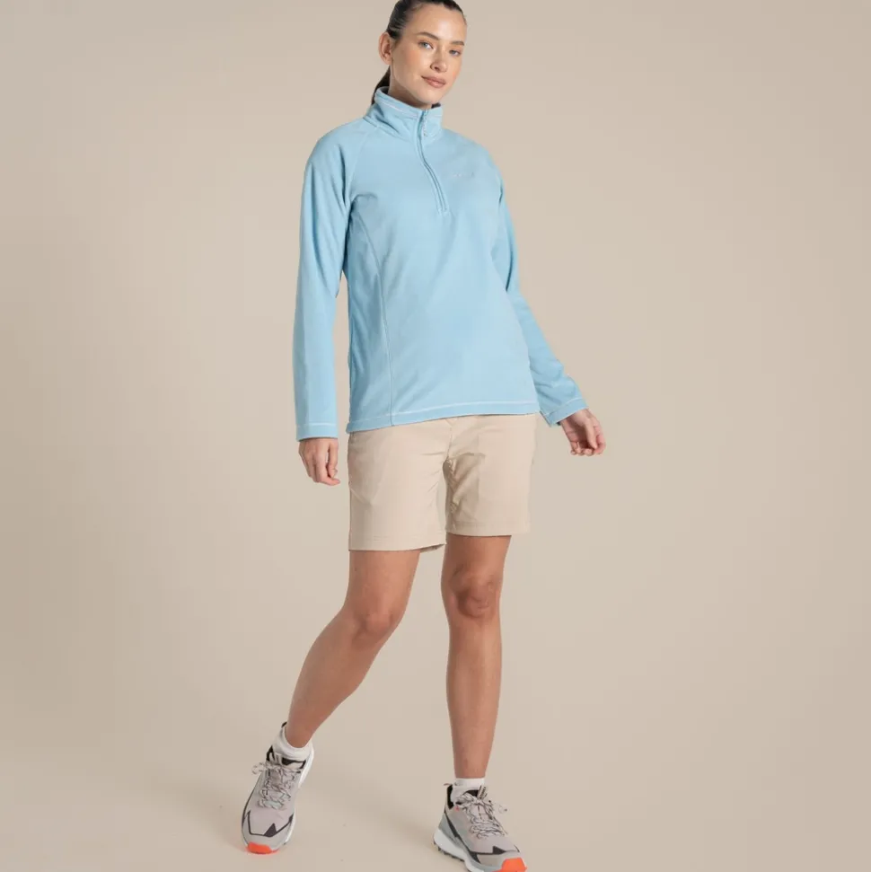 Miska VI Fleece mit halbem Reißverschluss für Damen | Sky Blue