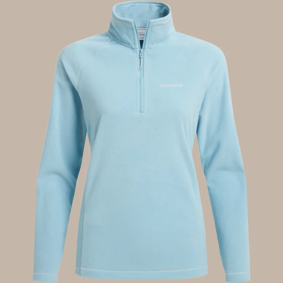 Miska VI Fleece mit halbem Reißverschluss für Damen | Sky Blue