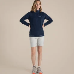 Miska VI Fleece mit halbem Reißverschluss für Damen | Blue Navy