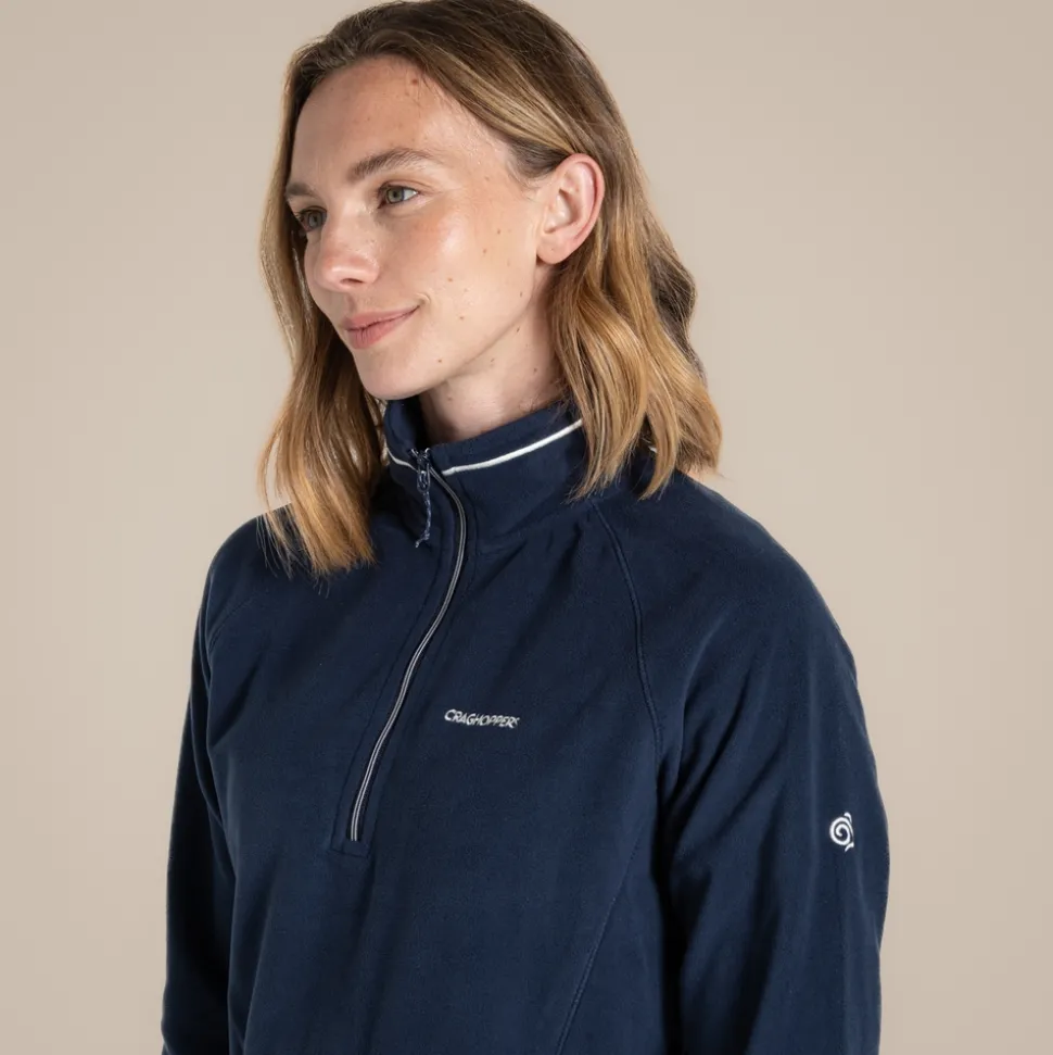 Miska VI Fleece mit halbem Reißverschluss für Damen | Blue Navy