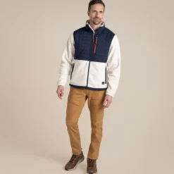 Montadale Hybridjacke mit isolierender Funktion für Herren | Ecru / Blue Navy