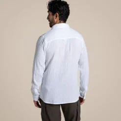 Moro Hemd mit langem Ärmel für Herren | White