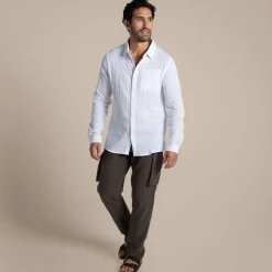 Moro Hemd mit langem Ärmel für Herren | White