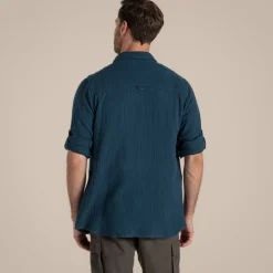Moro Hemd mit langem Ärmel für Herren | Blue Stone