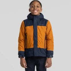 Nephin Jacke für Kinder | Pumpkin Spice / Blue Navy