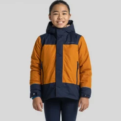 Nephin Jacke für Kinder | Pumpkin Spice / Blue Navy