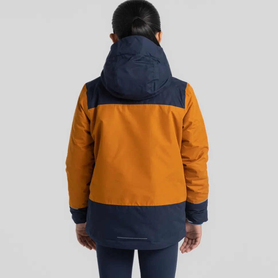 Nephin Jacke für Kinder | Pumpkin Spice / Blue Navy