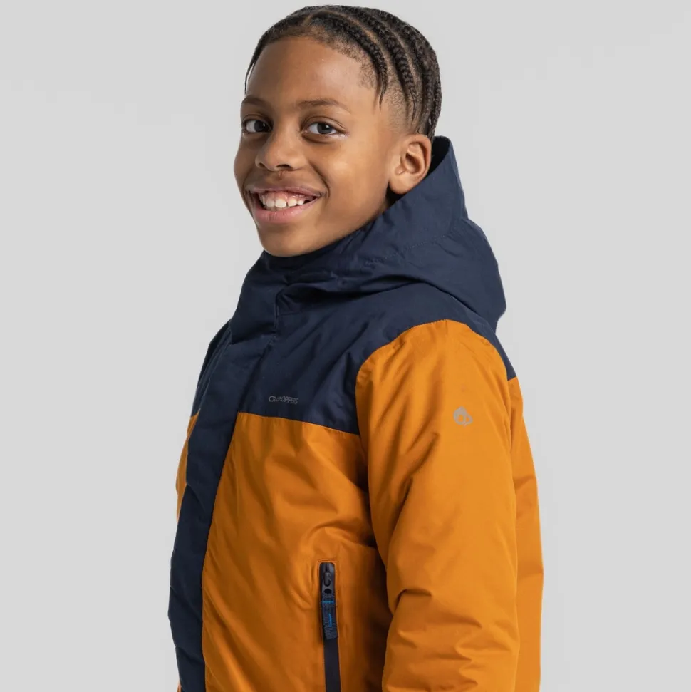 Nephin Jacke für Kinder | Pumpkin Spice / Blue Navy