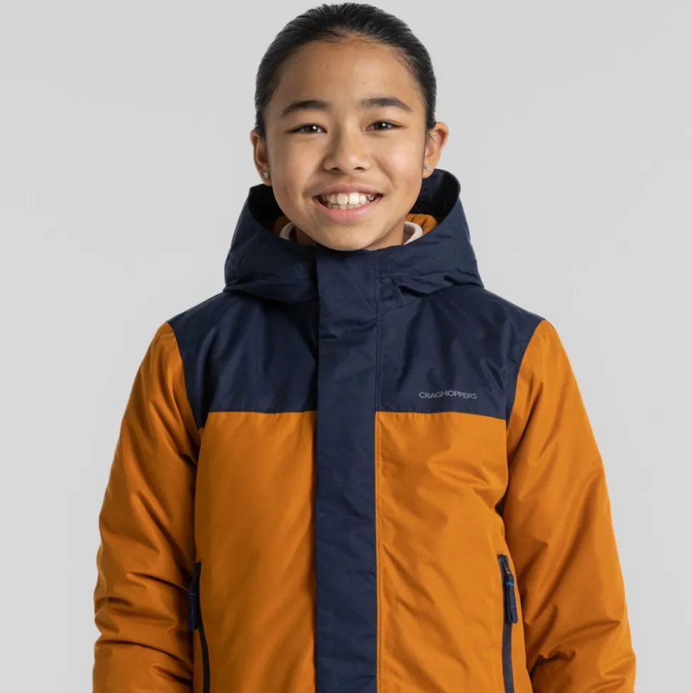 Nephin Jacke für Kinder | Pumpkin Spice / Blue Navy